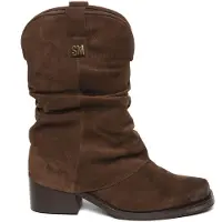 Steve madden Qiana Booties Dark Brown Suede Taglia: 38 | Stivali Outlet | Donna | Marrone