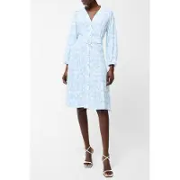 French Connection Islanna Belt Dress Ls K Cashmere Blue Cashmere Blue Taglia: 12 | Maxi abiti Outlet | Donna | Blu