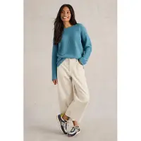 White Stuff Jana Mix Stitch Jumper Mid Blue Taglia: 6 | Maglioni a maglia Outlet | Donna | Blu