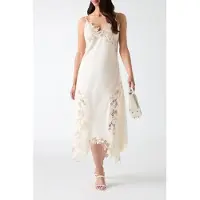 Guess Marciano GUESS Brooke Embro Midi Dr Sandy Shore Taglia: 38 | Abiti Midi Outlet | Donna | Marrone