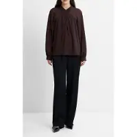 French Connection Eden Ggt Ls Wrap Blouse Bitter Chocolate Taglia: XL | Maglie a manica lunga Outlet | Donna | Marrone