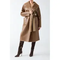 Guess Marciano GUESS Ines Reversible Faux Silk Taupe Multi Taglia: M | Cappotti doppiopetto Outlet | Donna | Nero