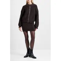 French Connection Renee Boucle Ls Zip Through Bitter Chocolate Taglia: S | Maglioni a maglia Outlet | Donna | Marrone