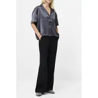 French Connection Blaine Hammered Sat S/s Shirt Graphite Taglia: 14 | Magliette intime Outlet | Donna