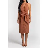 Guess Marciano GUESS Pat Sl Dress Terre Di Siena Taglia: 44 | Abiti in T-Shirt Outlet | Donna