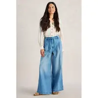 White Stuff Sasha Wide Leg Jean Light Denim Taglia: 10 REGULAR | Pantaloni Outlet | Donna | Blu