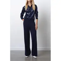 French Connection Hannah Seq Trouser Navy Taglia: XL | Pantaloni Outlet | Donna | Blu