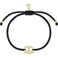 Glanzstücke Braccialetto giallo oro / nero