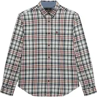 Superdry Camicia blu scuro / arancione / rosso carminio / bianco