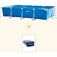 Intex Piscina fuori terra rettangolare - 450x220x84 cm - in 2 parti - modello S21257