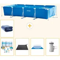 Intex Piscina fuori terra rettangolare - 450x220x84 cm - composta da 6 elementi - modello S20074