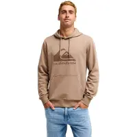 Quiksilver Comp Logo Hoodie Felpa con cappuccio Uomo (L, beige)