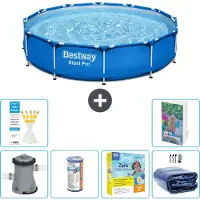 Bestway Steel Pro, piscina in acciaio, rotonda - 366x76 cm - composta da 5 parti, modello S224