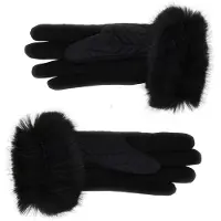 Guess Marciano GUESS Iriel Stitched Glove Jet Black A996 Taglia: L | Sciarpe Outlet | Donna | Nero