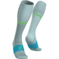 Compressport Full Socks Run Calze tecniche a compressione (T2 - EU 39-41, turchese)