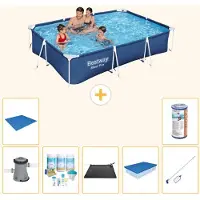 Bestway Steel Pro, piscina rettangolare - 300x201x66 cm - 8 pezzi - Modello S21560