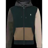 Ralph Lauren per uomo. 710B26093001 Felpa a maglia doppia con zip nera (S), Nero, Casual, Cotone