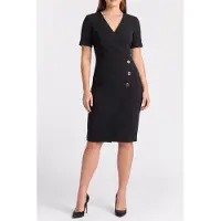 Guess Marciano GUESS Dalia Ss Midi Dress Jet Black A996 Taglia: 42 | Abiti Midi Outlet | Donna | Nero