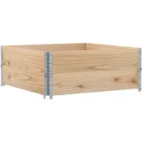 vidaXL Telaio per pallet 2 pezzi 100x100 cm in legno di pino massiccio