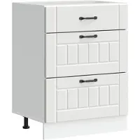 vidaXL Base da cucina Lucca bianco in legno