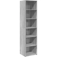 vidaXL Credenza Grey Sonoma rovere 45x41x185 cm Materiale a base di legno