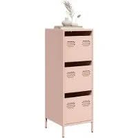 vidaXL Credenza Rosa 39x35x103,5 cm Acciaio