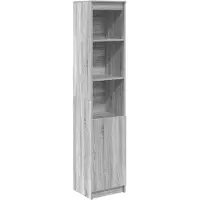 vidaXL Credenza Grigio Sonoma 37,5x35x180 cm Materiale a base di legno