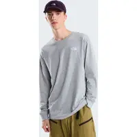 The North Face Evolution Simple Dome Regular Long Sleeve Maglia a manica lunga Uomo (L, grigio)