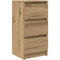 vidaXL Credenza Artisan in rovere 37,5x35x76 cm Materiale a base di legno