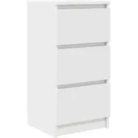 vidaXL Credenza bianca 37,5x35x76 cm Materiale a base di legno