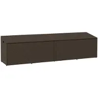 vidaXL Scatola di cuscini da giardino marrone 220x50x58 cm in poly rattan