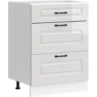 vidaXL Base per cucina "Kalmar" in legno bianco lucido