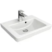 Villeroy & Boch Subway 2.0 lave-mains, 1 trou pour robinet, avec trop-plein, dessous poncé, 500x400mm, 73155G01, 73155G01