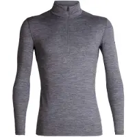 Icebreaker - Primo strato in lana merino - M Merino 200 Oasis LS Half Zip Gritstone Heather per Uomo - Taglia S - Grigio