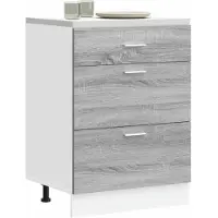 vidaXL Base per cucina Lyon Grey Sonoma in legno