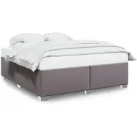vidaXL Struttura letto grigio 200x200 cm in Pelle finta