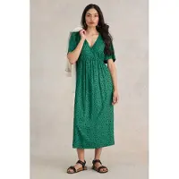 White Stuff Lucy Midi Dress Green Multi Taglia: 14 PETITE | Abiti Midi Outlet | Donna | Verde