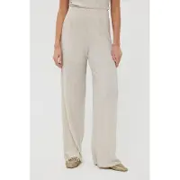 Esqualo Trousers Plisse Glitter Champagne Taglia: S | Pantaloni Outlet | Donna | Bianco