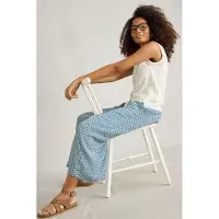 White Stuff Lisette Crinkle Culotte Blue Print Taglia: 10 REGULAR | Pantaloni Outlet | Donna | Blu