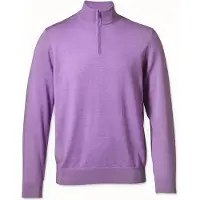 Charles Tyrwhitt Lilac Merino Zip Neck Jumper Purple Taglia: M | Maglioni a maglia Outlet | Uomo | Viola