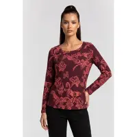 White Stuff Wendy Ls Tee Plum Print Taglia: 14 | Maglie a manica lunga Outlet | Donna | Magenta