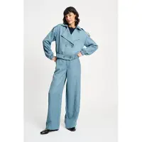 Pom Amsterdam Jacket - Bouclé Dawn Blue Taglia: 34 | Giacche corte Outlet | Donna | Blu