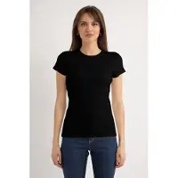 Josephine & Co Harley Ss Rib T-shirt Black Taglia: XS | Maglie Sportivi Outlet | Donna | Nero