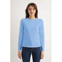 Josephine & Co Hailey Ls T-shirt Light Blue Taglia: M | Maglie a manica lunga Outlet | Donna | Blu