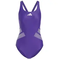 Adidas Women's 3 Bar Logo C-Back Suit Costume intero Donna (48, lilla)