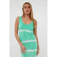 Esqualo Dress Long Split Tie Dye Green Taglia: S | Maxi abiti Outlet | Donna | Verde
