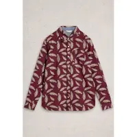 White Stuff Feather Printed Shirt Red Print Taglia: S | Camicie Casual Outlet | Uomo | Rosso