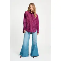 Pom Amsterdam Blouse - Dashing Plum Taglia: 40 | Maglie a manica lunga Outlet | Donna | Magenta