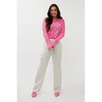 Esqualo Sweater Cable Tape Yarn Rose Taglia: M | Maglioni a maglia Outlet | Donna | Rosa