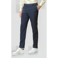 Charles Tyrwhitt Mid Blue Extra Slim Fit Easy Care Linen Trouser Blue Taglia: W34L32 | Pantaloni Outlet | Uomo | Blu